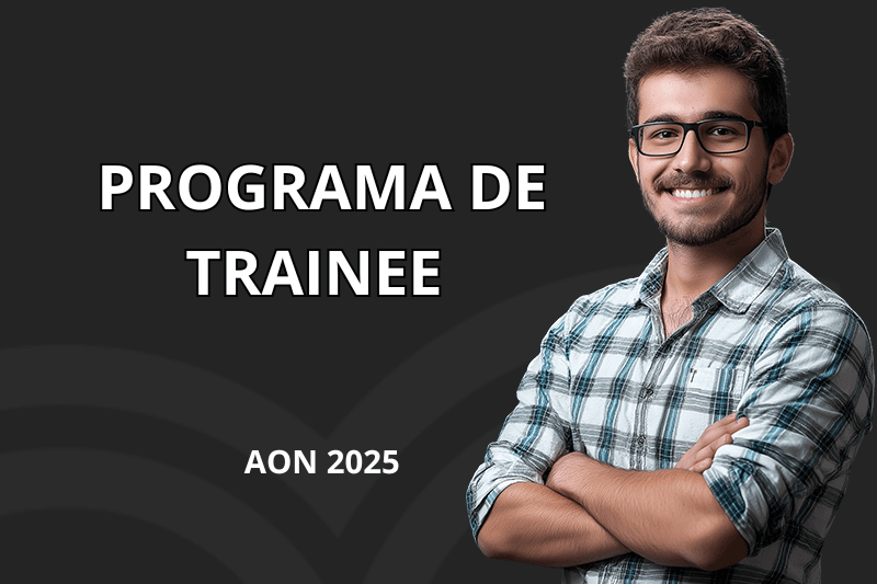 Banner do programa de estágio