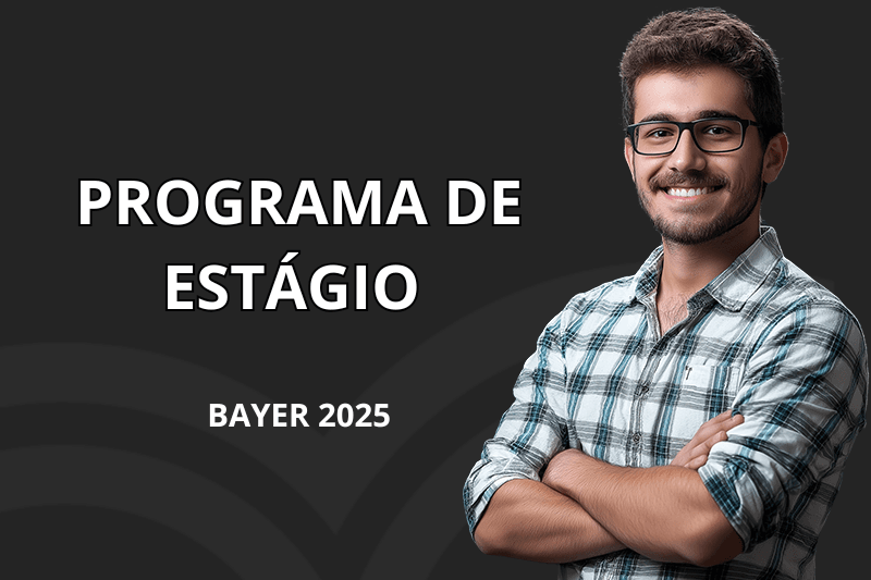 Banner do programa de estágio
