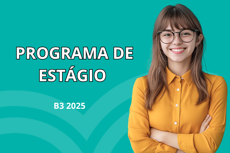 Banner do programa de estágio
