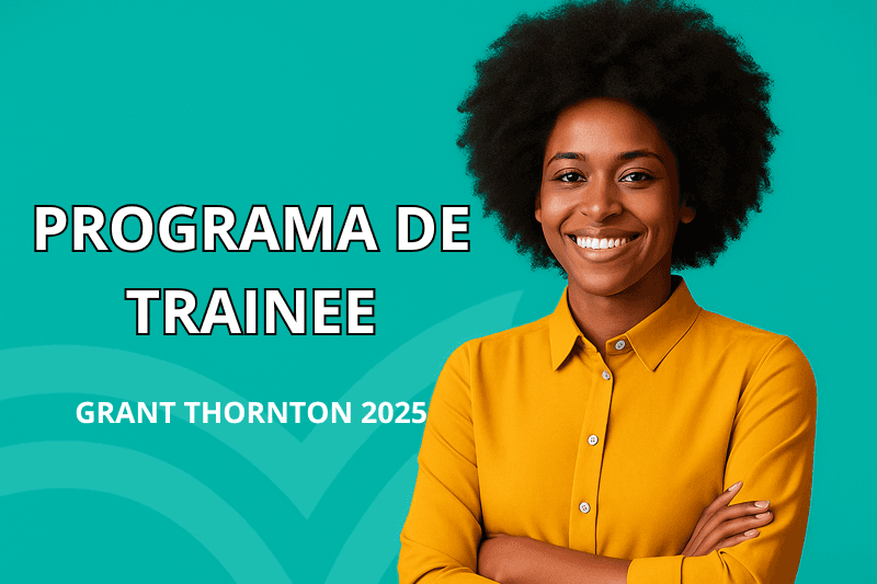 Banner do programa de estágio