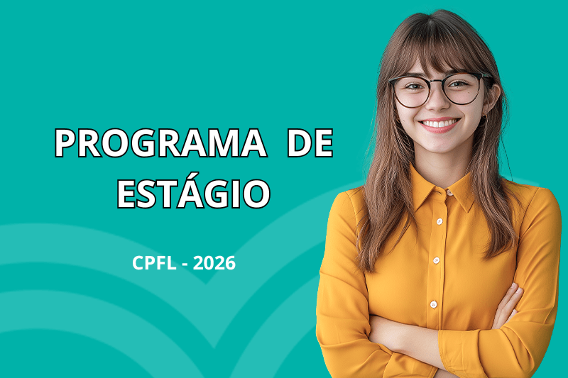 Banner do programa de estágio