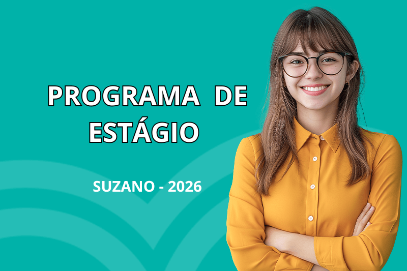 Banner do programa de estágio