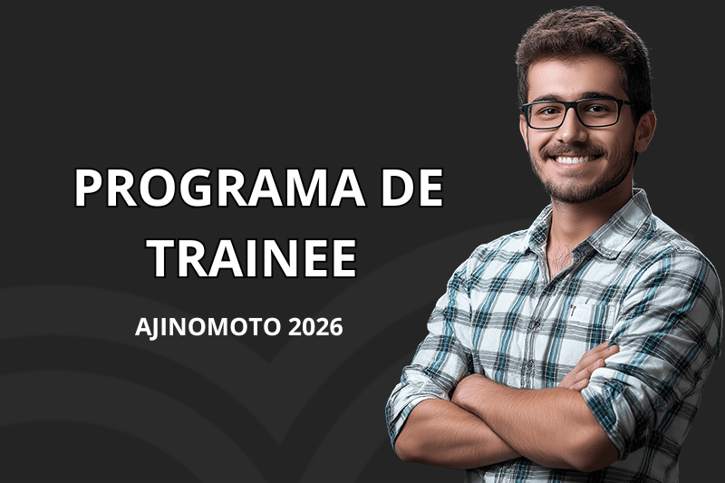 Banner do programa de estágio