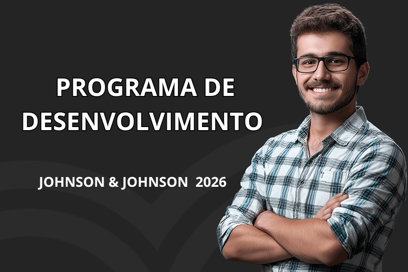 Banner do programa de estágio