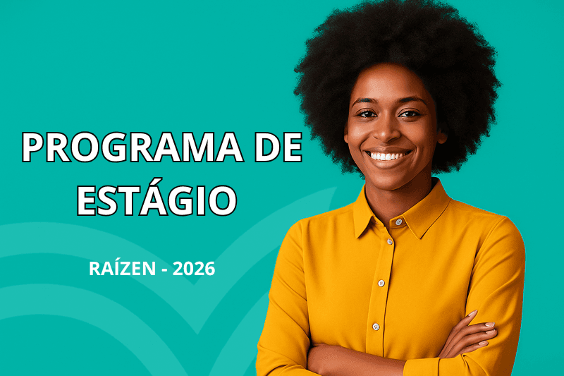 Banner do programa de estágio