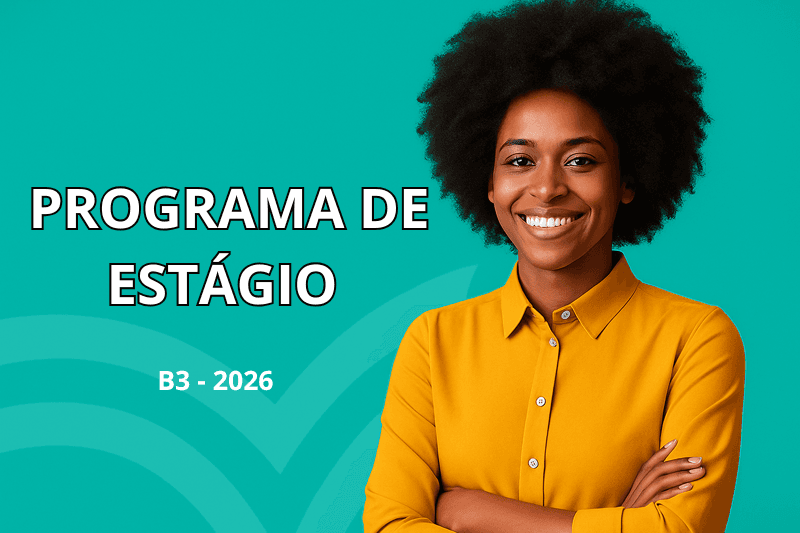 Banner do programa de estágio