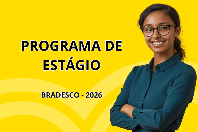Banner do programa de estágio