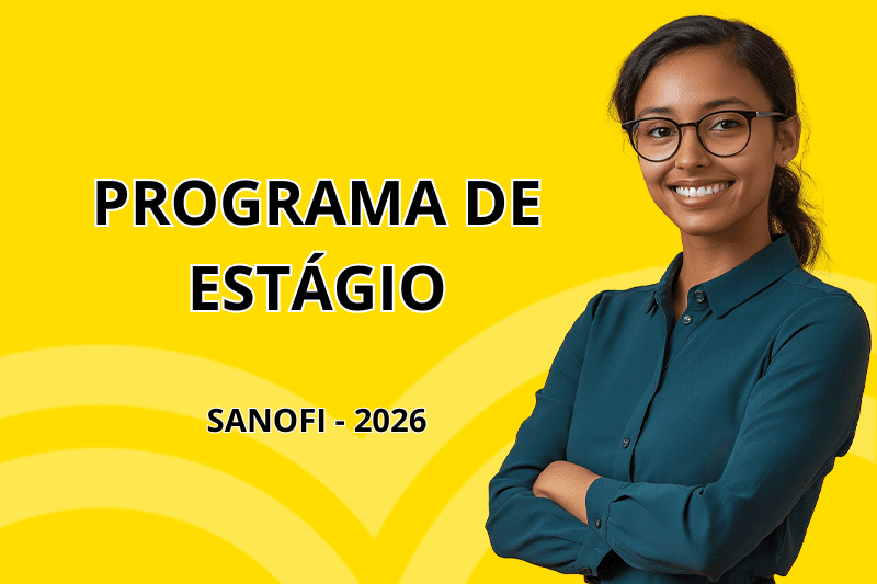 Banner do programa de estágio