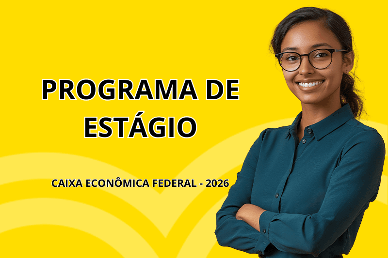 Banner do programa de estágio