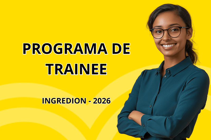 Banner do programa de estágio